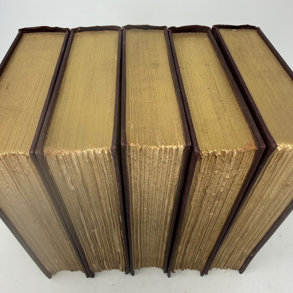Rudyard Kipling 1927 Mandalay Edition 5 Vol Set Doubleday Page Burgundy Gilt - Picture 2 of 12